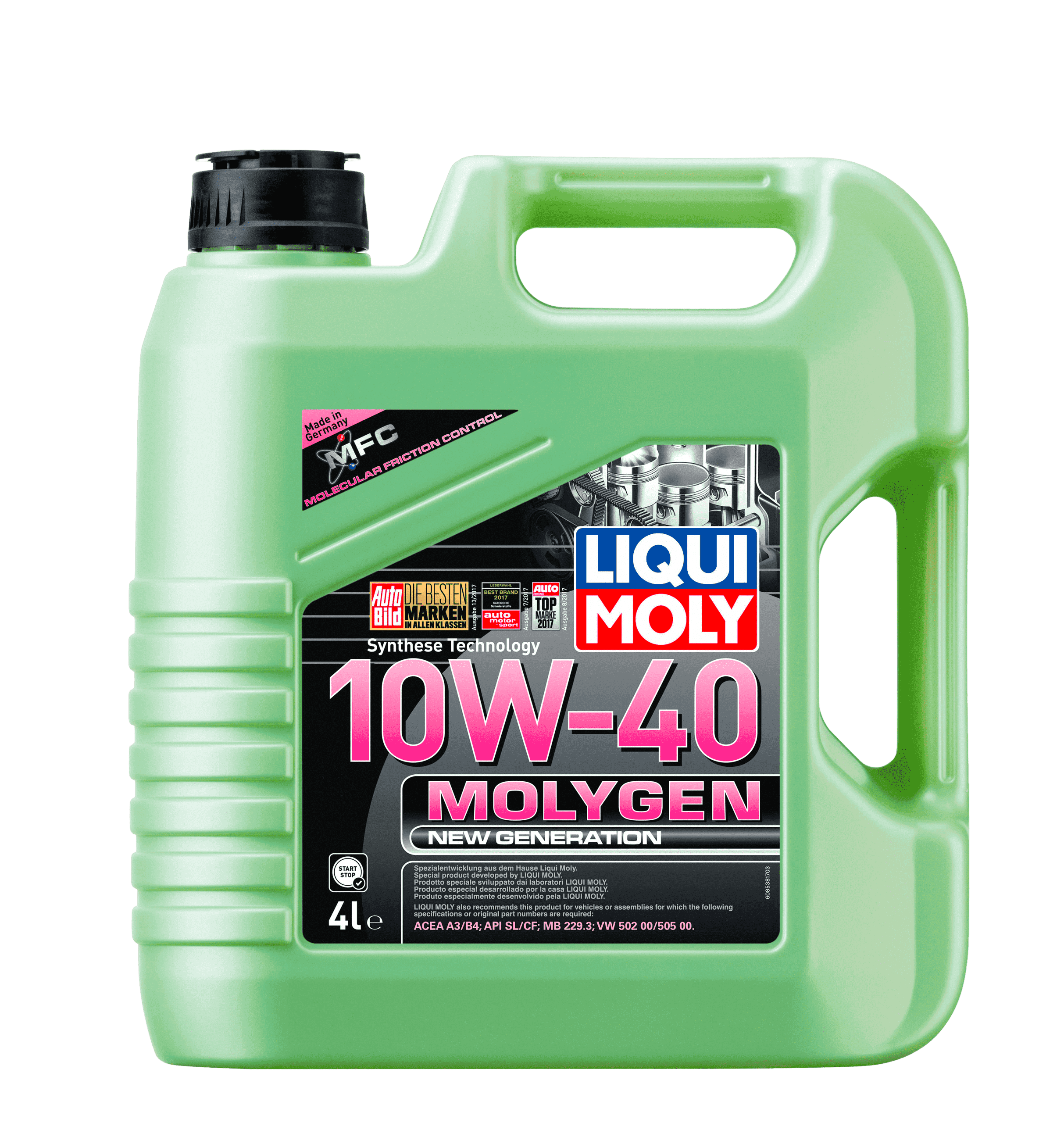 Моторное масло Liqui Moly Molygen New Generation 10W-40, 4л
